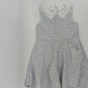 Janie and Jack Elegant Blue and White Dress